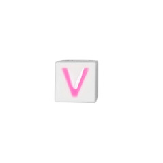 Quinci likeu cuaderno inteligente letra v love pastel pink