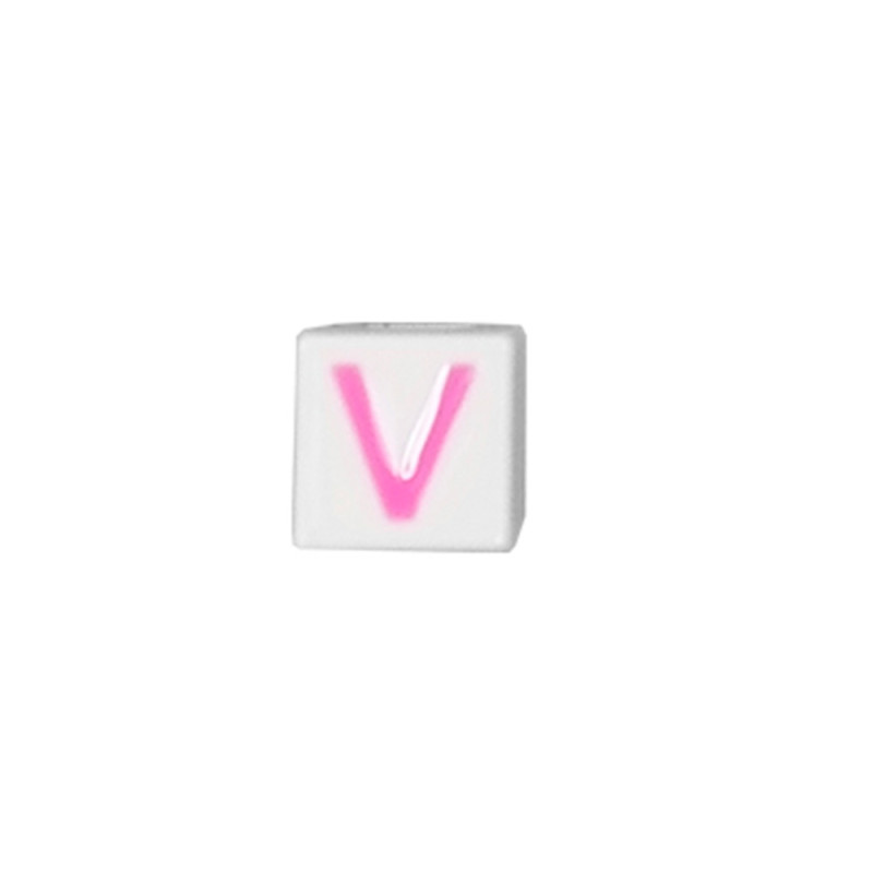 Quinci likeu cuaderno inteligente letra v love pastel pink