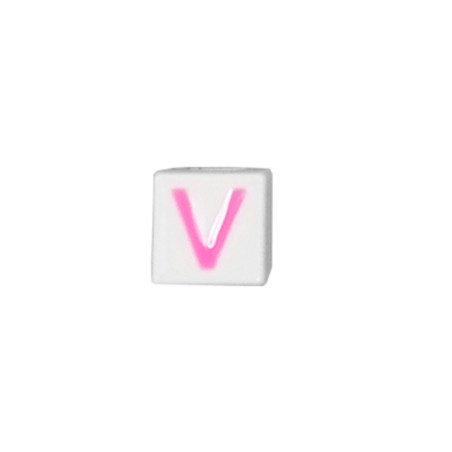 Quinci likeu cuaderno inteligente letra v love pastel pink