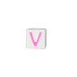 Quinci likeu cuaderno inteligente letra v love pastel pink