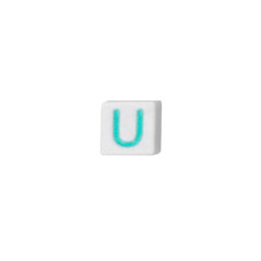 Quinci likeu cuaderno inteligente letra u cyan