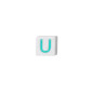 Quinci likeu cuaderno inteligente letra u cyan