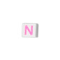 Quinci likeu cuaderno inteligente letra n love pastel pink
