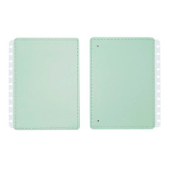 Portada y contraportada cuaderno inteligente grande verde pastel