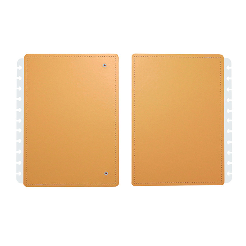 Portada y contraportada cuaderno inteligente grande naranja pastel