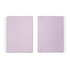 Portada y contraportada cuaderno inteligente grande lila pastel