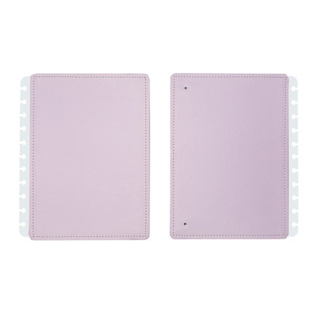 Portada y contraportada cuaderno inteligente grande lila pastel
