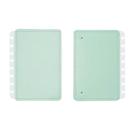 Portada y contraportada cuaderno inteligente din a5 verde pastel
