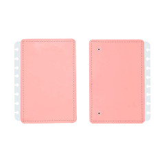 Portada y contraportada cuaderno inteligente din a5 rosa pastel