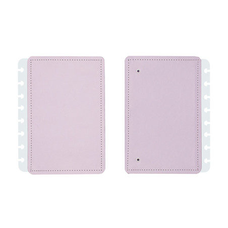 Portada y contraportada cuaderno inteligente din a5 lila pastel