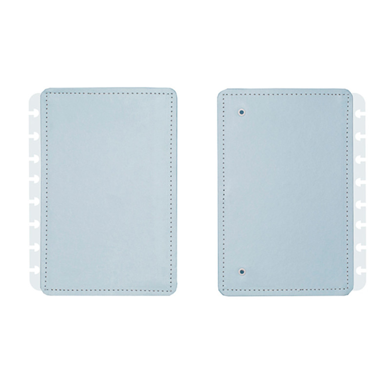 Portada y contraportada cuaderno inteligente din a5 azul pastel