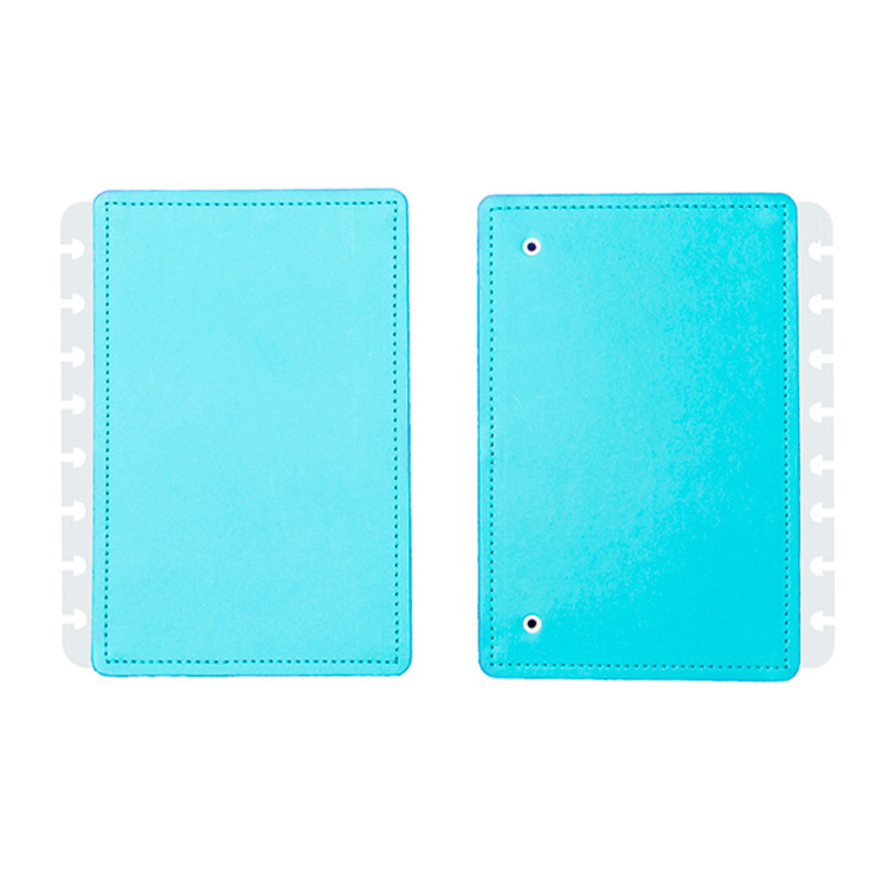 Portada y contraportada cuaderno inteligente din a5 azul celeste