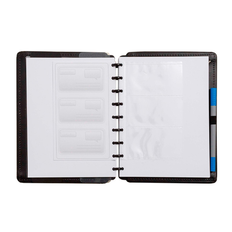 Organizador de tarjetas cuaderno inteligente