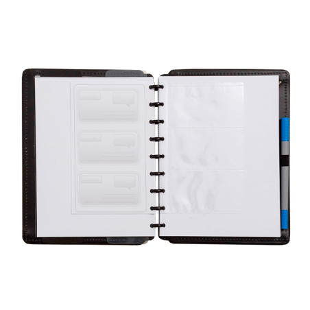 Organizador de tarjetas cuaderno inteligente
