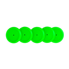 Discos y elastico cuaderno inteligente m verde neon
