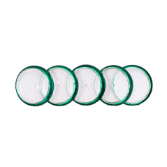 Discos y elastico cuaderno inteligente m verde metalico