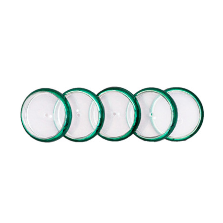 Discos y elastico cuaderno inteligente m verde metalico
