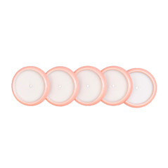 Discos y elastico cuaderno inteligente m rosa perla