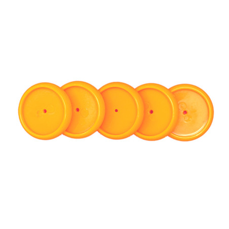 Discos y elastico cuaderno inteligente m naranja tropical