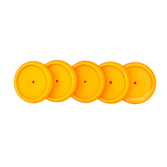 Discos y elastico cuaderno inteligente m naranja neon