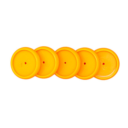 Discos y elastico cuaderno inteligente m naranja neon