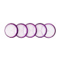 Discos y elastico cuaderno inteligente m morado metalico