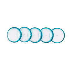Discos y elastico cuaderno inteligente m azul metalico