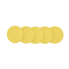 Discos y elastico cuaderno inteligente m amarillo cerrado