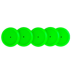 Discos y elastico cuaderno inteligente g verde neon