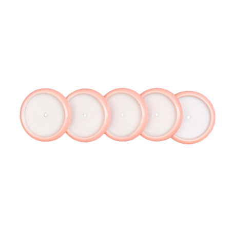 Discos y elastico cuaderno inteligente g rosa perla