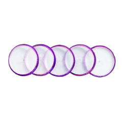 Discos y elastico cuaderno inteligente g morado metalico