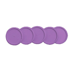Discos y elastico cuaderno inteligente g morado de pampas