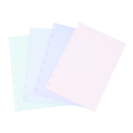 Recambio cuaderno inteligente candy colors din a5 90 gr rayado blanco