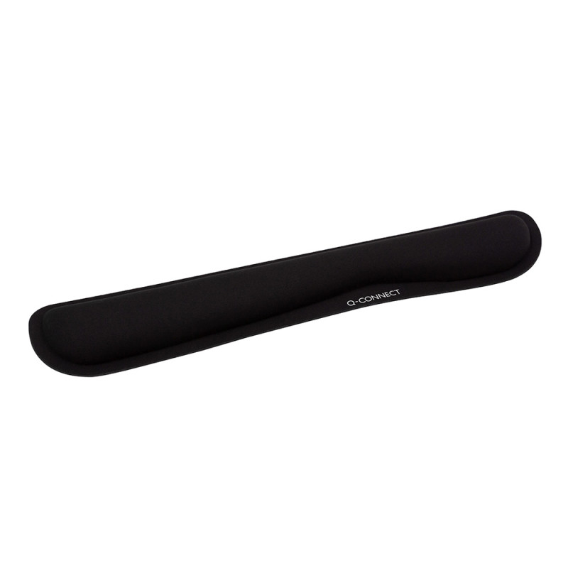 Reposamuñecas q-connect memory foam para teclado color negro 460x85x25 mm