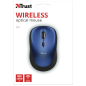 Raton trust yvi+ optico inalambrico eco 4 botones 800/1600 dpi usb 2.0 color azul