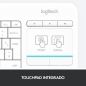 Teclado logitech k400 plus inalambrico touch pad blanco