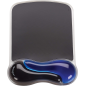 Alfombrilla para raton kensington duo gel con reposamuñecas color negro/azul 240x182x25 mm