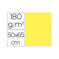 Cartulina liderpapel 50x65 cm 180g/m2 amarillo paquete de 25