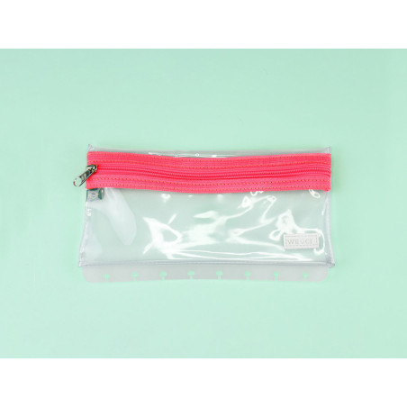 Estuche cuaderno inteligente crystal neon rosa