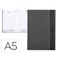 Agenda encuadernada liderpapel chatzi 15x21 cm 2024 dia pagina color gris papel 70 gr