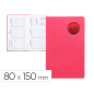 Agenda encuadernada liderpapel kilkis 8x15 cm 2024 semana vista color rosa papel 70 gr