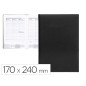 Agenda encuadernada liderpapel creta 17x24 cm 2024 semana vista color negro papel 70 gr