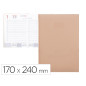 Agenda encuadernada liderpapel creta 17x24 cm 2024 dia pagina color nude papel 70 gr