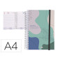 Agenda espiral liderpapel tinos a4 2024 dia pagina portada polipropileno personalizable papel 70 gr