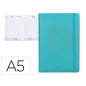 Agenda encuadernada liderpapel efira a5 2024 dia pagina color turquesa papel 70 gr