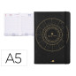 Agenda encuadernada liderpapel efira a5 2024 dia pagina color negro papel 70 gr