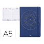 Agenda encuadernada liderpapel efira a5 2024 dia pagina color azul papel 70 gr