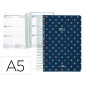Agenda espiral liderpapel perissa a5 2024 semana vista papel 80 gr diseño cross