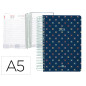 Agenda espiral liderpapel perissa a5 2024 dia pagina papel 80 gr diseño cross