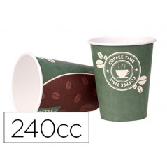 Vaso termico carton 240 cc paquete de 50 unidades